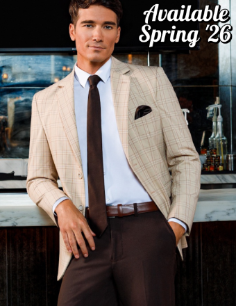 Thomas Brothers Tan Metro Plaid Sport Coat #0 Tan thumbnail