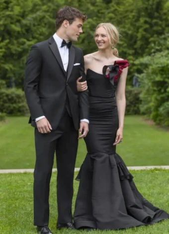 Thomas Brothers 282 - Black Ultra Slim Tuxedo #0 Black thumbnail