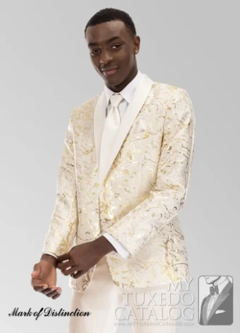 Thomas Brothers 304 - Gold & Ivory Camo Tuxedo #0 Gold/Ivory thumbnail