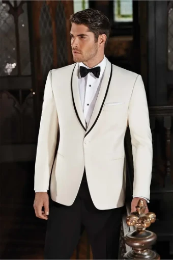 Thomas Brothers 450 - Ivory Waverly Dinner Jacket #0 Ivory thumbnail