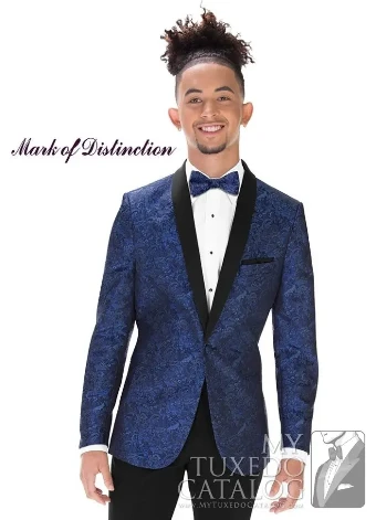 Thomas Brothers 606 - Cobalt Aries Paisley Tuxedo #0 Cobalt thumbnail
