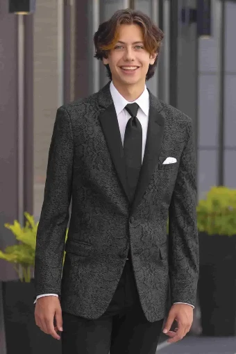 Thomas Brothers 747 - Grey Black Anaconda Tuxedo.webp #0 Grey/Black thumbnail