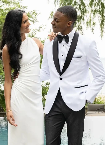 Thomas Brothers 750 - White Jason Dinner Jacket #0 White thumbnail