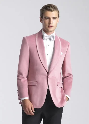 Thomas Brothers C6402 - Dusty Rose Velvet Dinner Jacket (Purchase Only) #0 Dusty Rose thumbnail