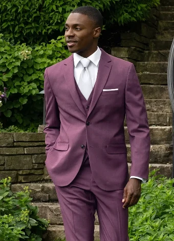 Thomas Brothers Couture Violet Power Stretch Suit (Purchase Only) #0 Violet thumbnail