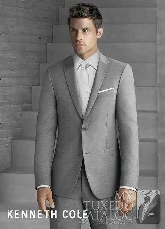 Thomas Brothers PM1056 - Heather Grey Bedford Suit #0 Heather Grey thumbnail