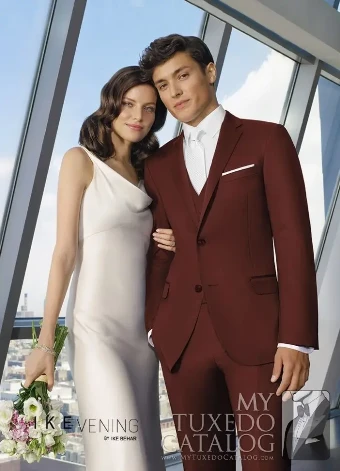 Thomas Brothers PM1060 - Burgundy Colton Suit #0 Burgundy thumbnail