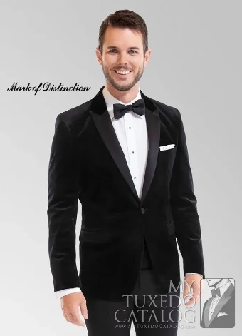 Thomas Brothers PM1067 - Black Velvet Luxor Dinner Jacket #0 Black thumbnail
