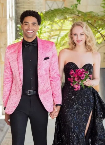 Thomas Brothers PM1088 - Hot Pink Aries Paisley Tuxedo #0 Hot Pink thumbnail