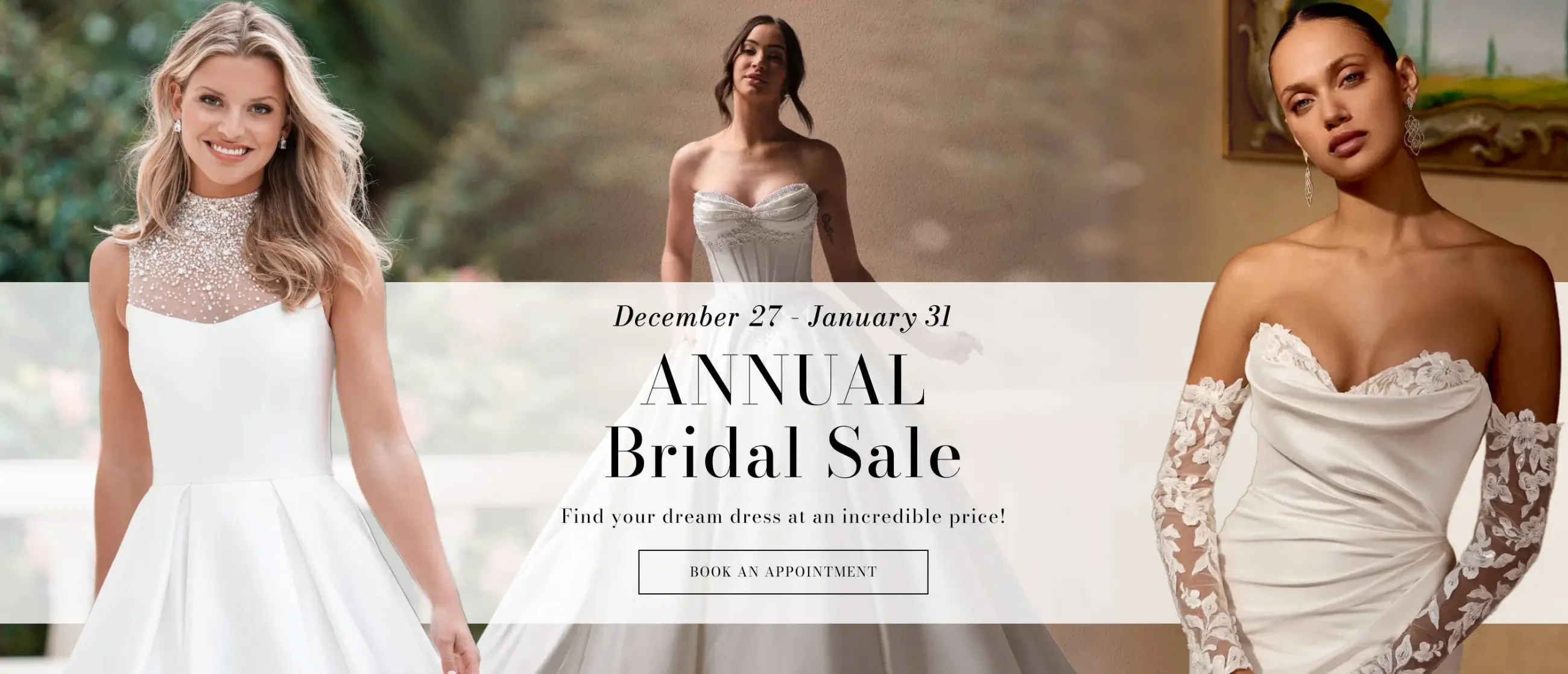 Annual Sample Sale Banner for Desktop