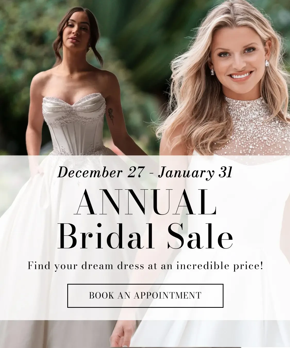 Annual Sample Sale Banner for Mobile