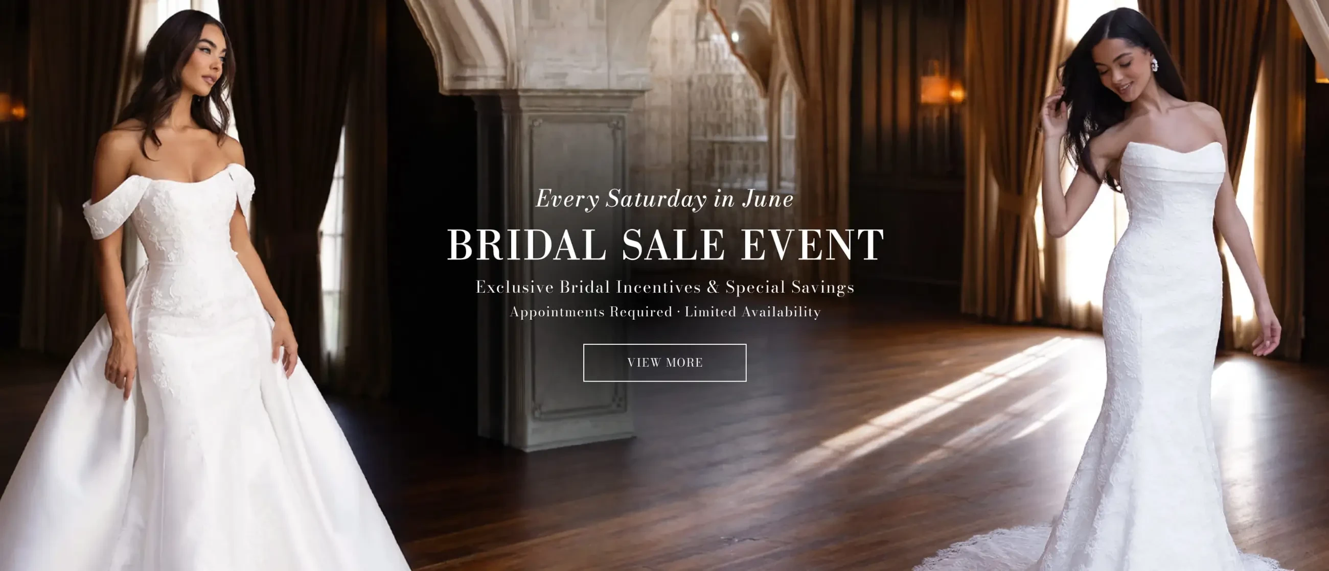 Bridal Sale Banner for Desktop