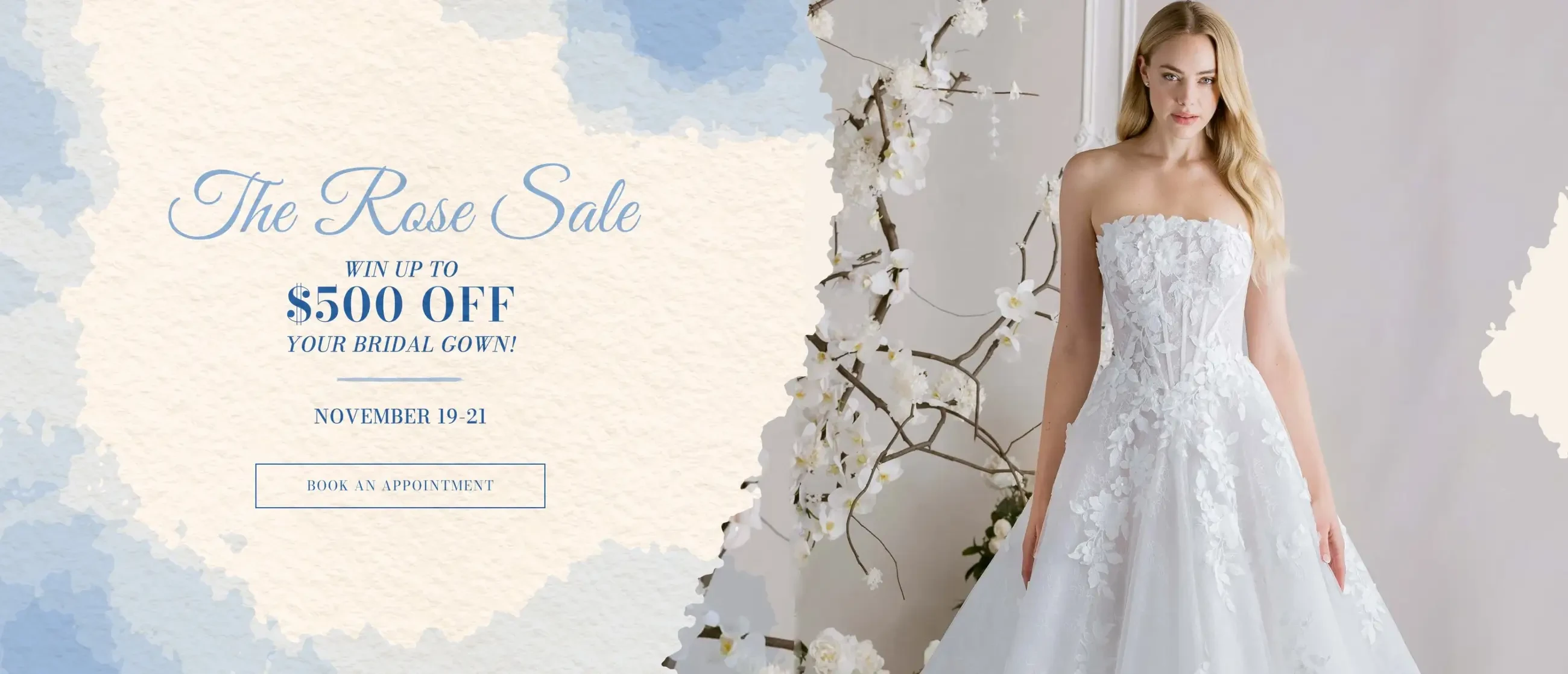 The Rose Sale Banner for Desktop